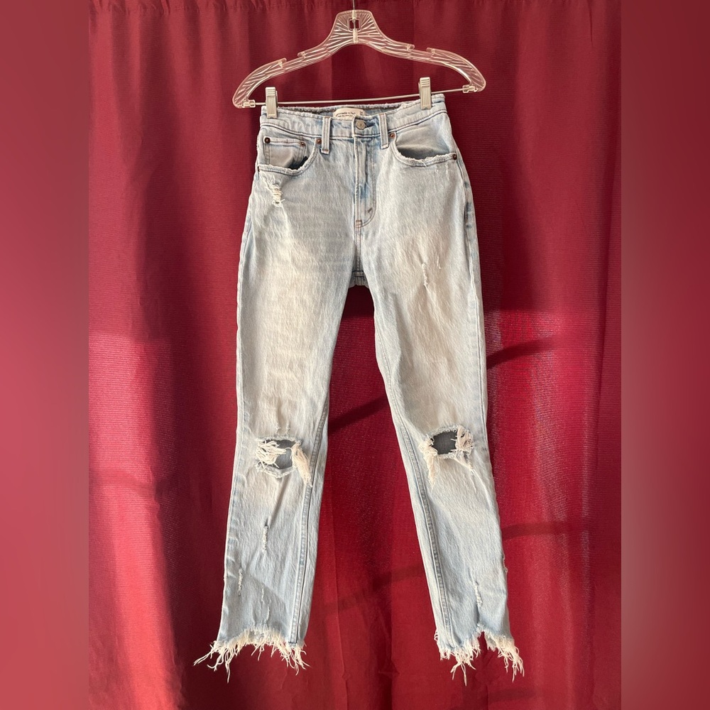 High rise mom jeans from A&F.